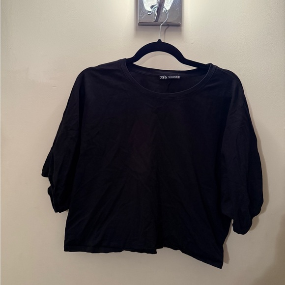 Zara Tops - 🖤 ZARA Black Cropped Batwing Sleeve Top 🖤